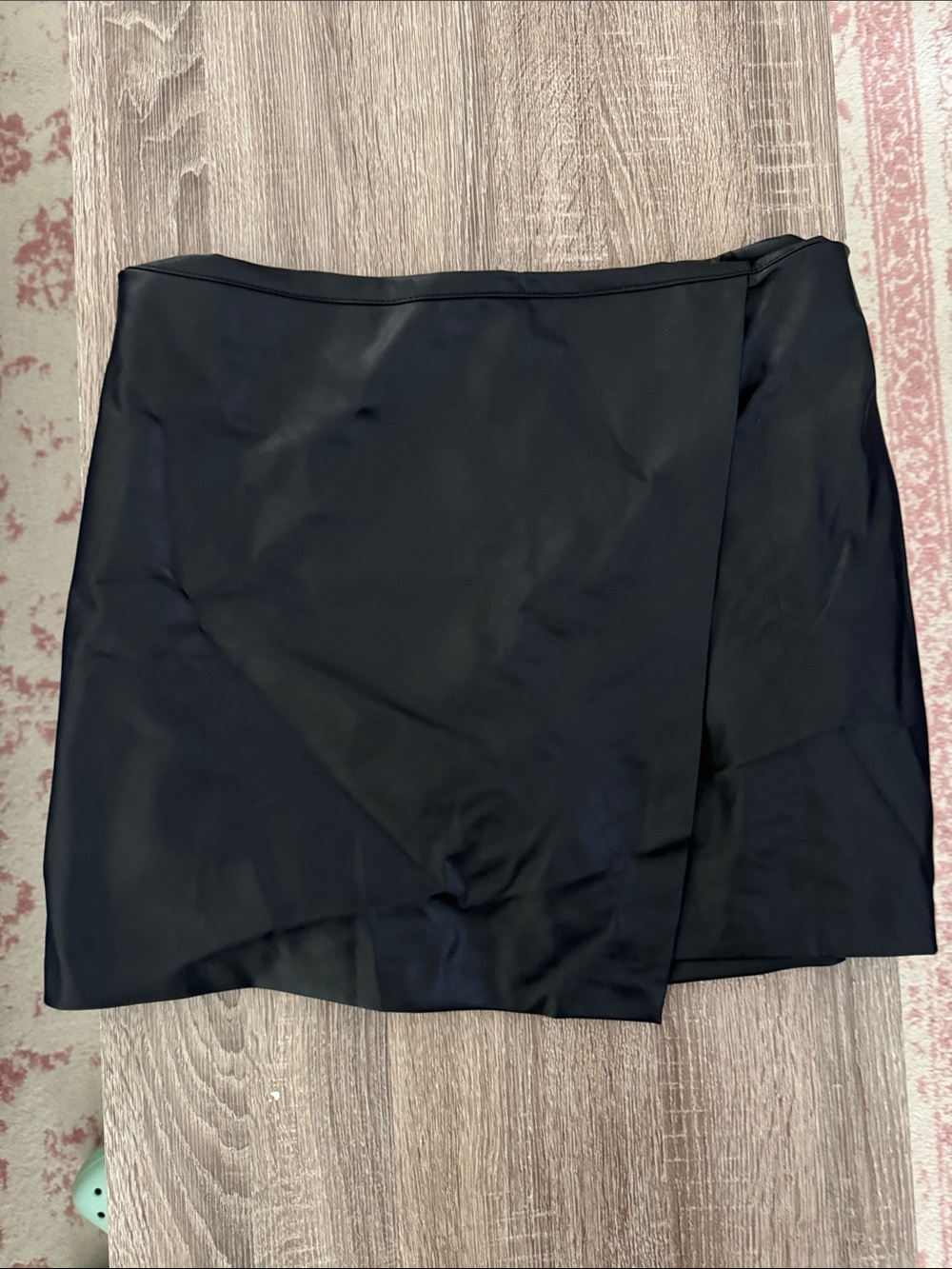 Old Navy Black Pleather Mini Wrap Skirt - NWT - XL